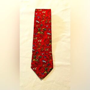 Luxury Salvatore Ferragamo Silk Tie. Made in Italy.